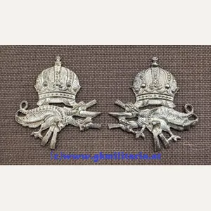 1 Paar k.u.k. Kragenspiegelauflagen MG-Truppe - Mannschaft/Uoffz.!!