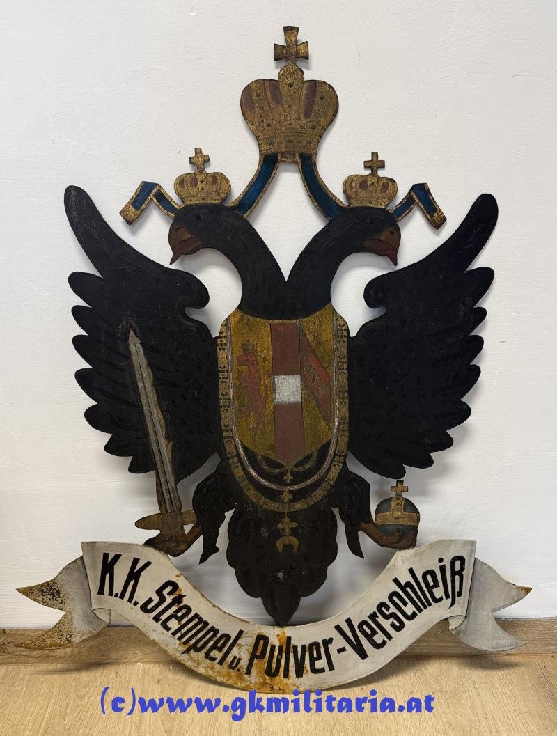 k.u.k. Doppeladler 'K.K. Stempel u. Pulver-Verschleiß' !! — image 2