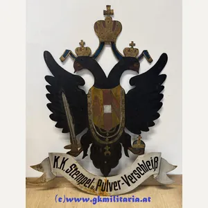 k.u.k. Doppeladler 'K.K. Stempel u. Pulver-Verschleiß' !!