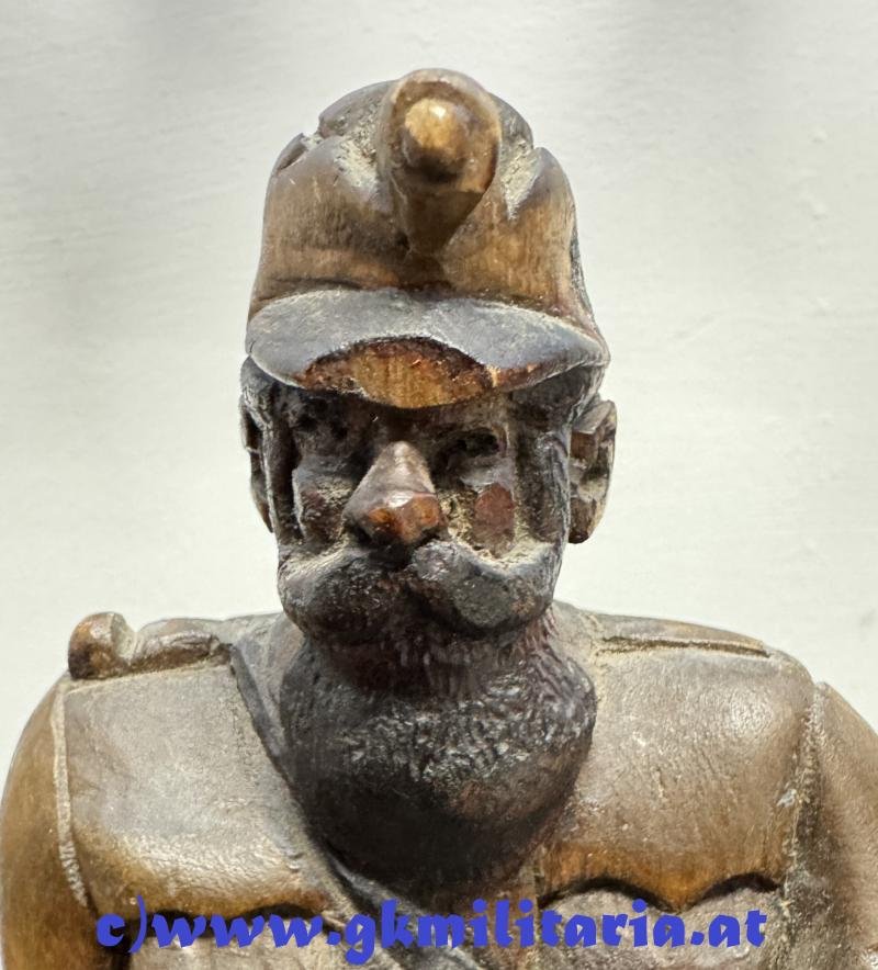 k.u.k. Standschütze/Gebirgsschütze - geschnitzte Figur 1918!! — image 3