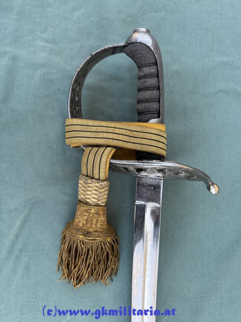 Komplette Säbel-Garnitur Säbel M1869 Kavallerie für Offizier mit Portepee und Gehänge!! - 'Offiziers-Verein WIEN' !! — image 8