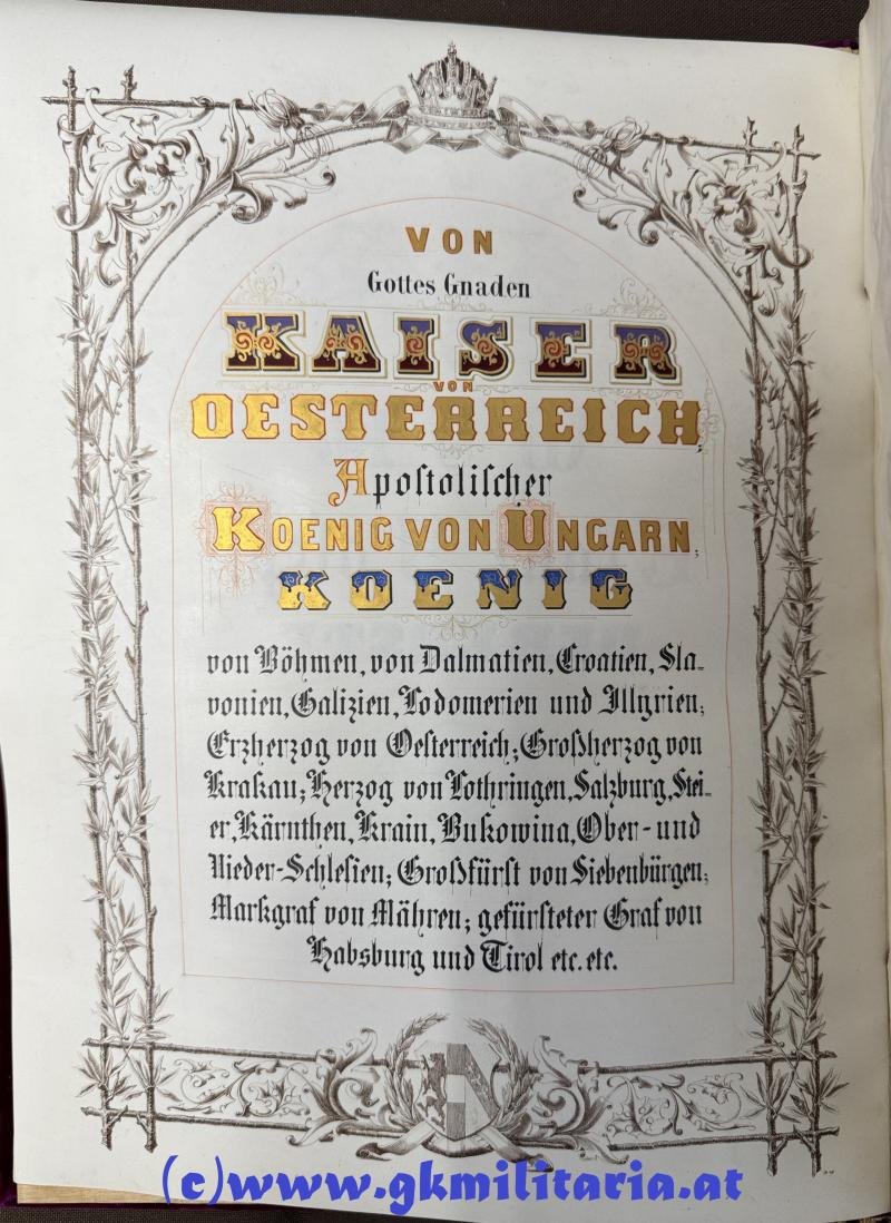 k.u.k. Adels-Diplom Alois Ritter von DESSARY - 1870!! — image 4
