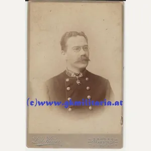Portrait k.u.k. Beamter mit TIROLER ADELSMATRIKEL!! - KAB-Foto !