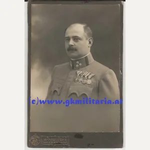 Portrait k.u.k. Hauptmann Karel Tomek Schützenregiment Nr. 36 - Luck/Kowel …