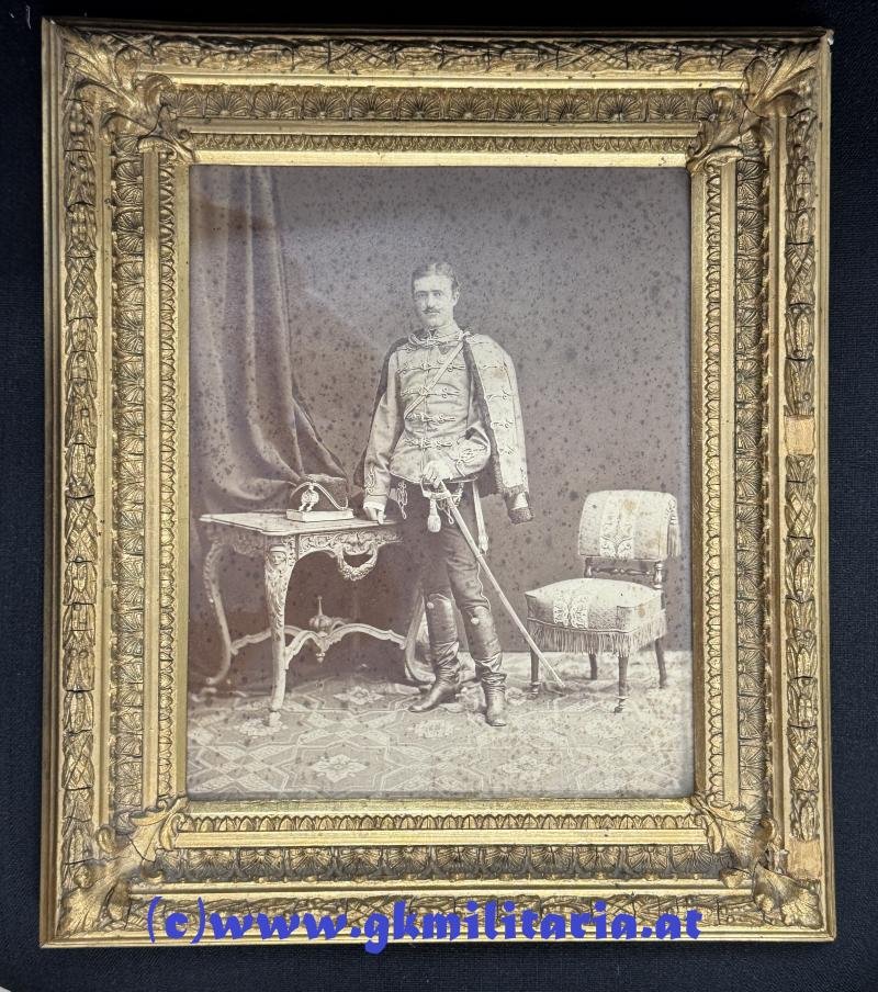 Portrait k.u.k. Offizier Husaren-Regiment - 1870! - Selten! — image 4