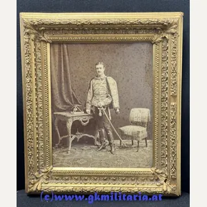 Portrait k.u.k. Offizier Husaren-Regiment - 1870! - Selten!