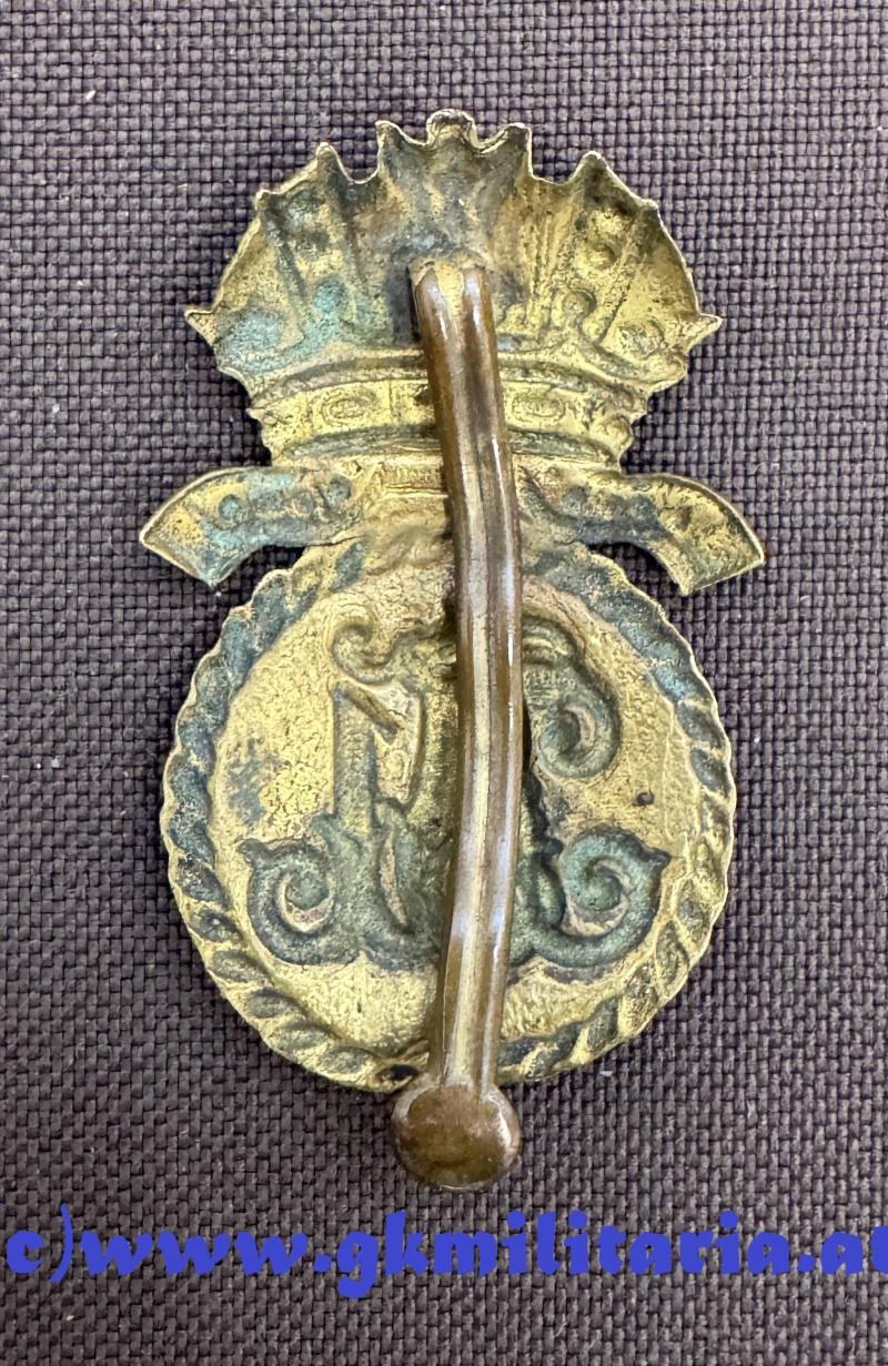 k.u.k. Kriegsmarine Kappenkokarde 'FRANZ JOSEPH I.' für Unteroffiziere! — image 2