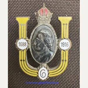 k.u.k. Kappenabzeichen Ulanenregiment Nr.6 - U.R.6 !