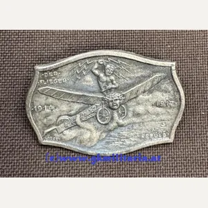 k.u.k. Kappenabzeichen Luftfahrtruppe - 'DER FLIEGER - A REPÜLŐ 1914-1917!!