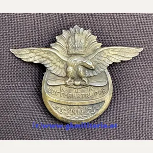 k.u.k. Kappenabzeichen 'k.u.k. Luftfahrtruppe 1916' !!