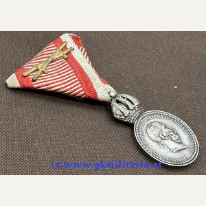 k,u,k. Silberne Militärverdienstmedaille Kaiser Franz Josef I. 'SIGNUM LAUDIS' !