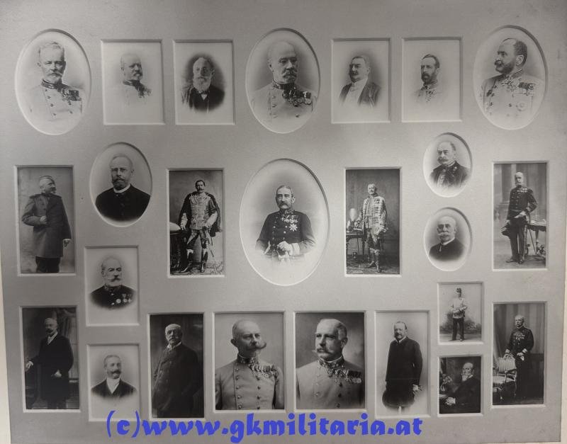 k.u.k. Portrait mit sehr hohen Offizieren - FZM Freiherr von Bolfras,FZM Ritter von Schwitzer, FZM Ritter von Steinitz, FML Littke usw. - 1908!! — image 3