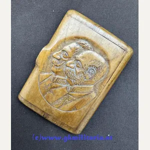 k.u.k. Patriotische Zigarettendose Kaiser Franz Joseph I./Kaiser Wilhelm II. - …