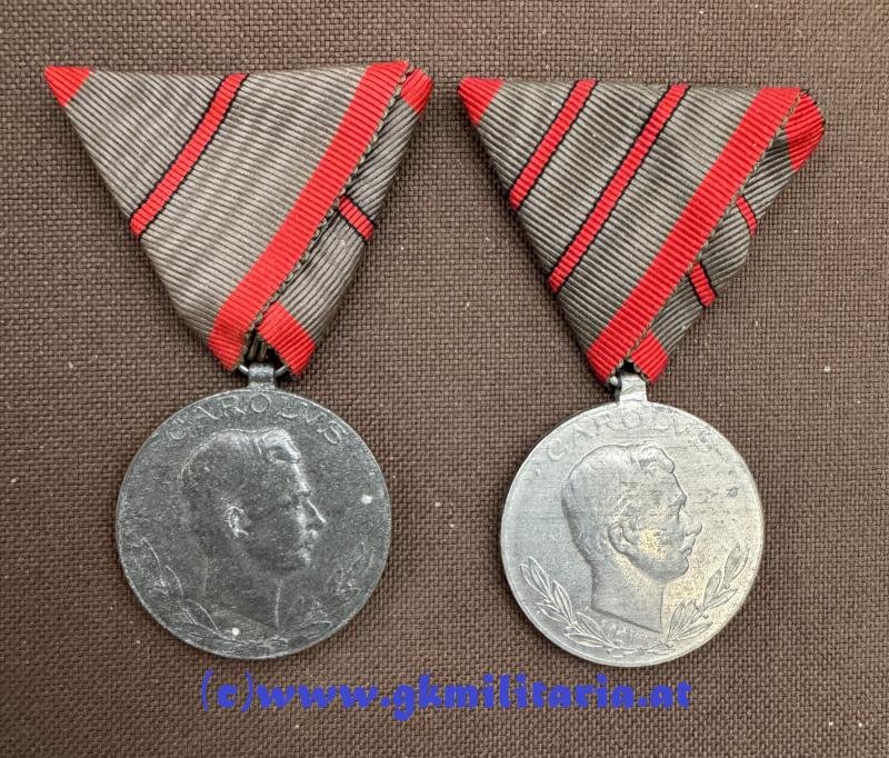 6er Satz Verwundetenmedaille Kaiser Karl I. !! — image 2