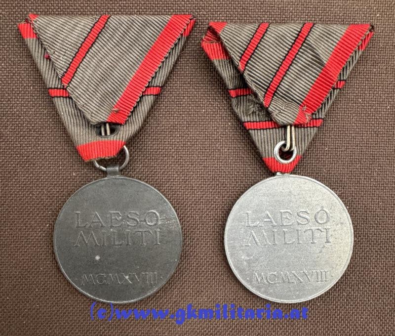 6er Satz Verwundetenmedaille Kaiser Karl I. !! — image 3