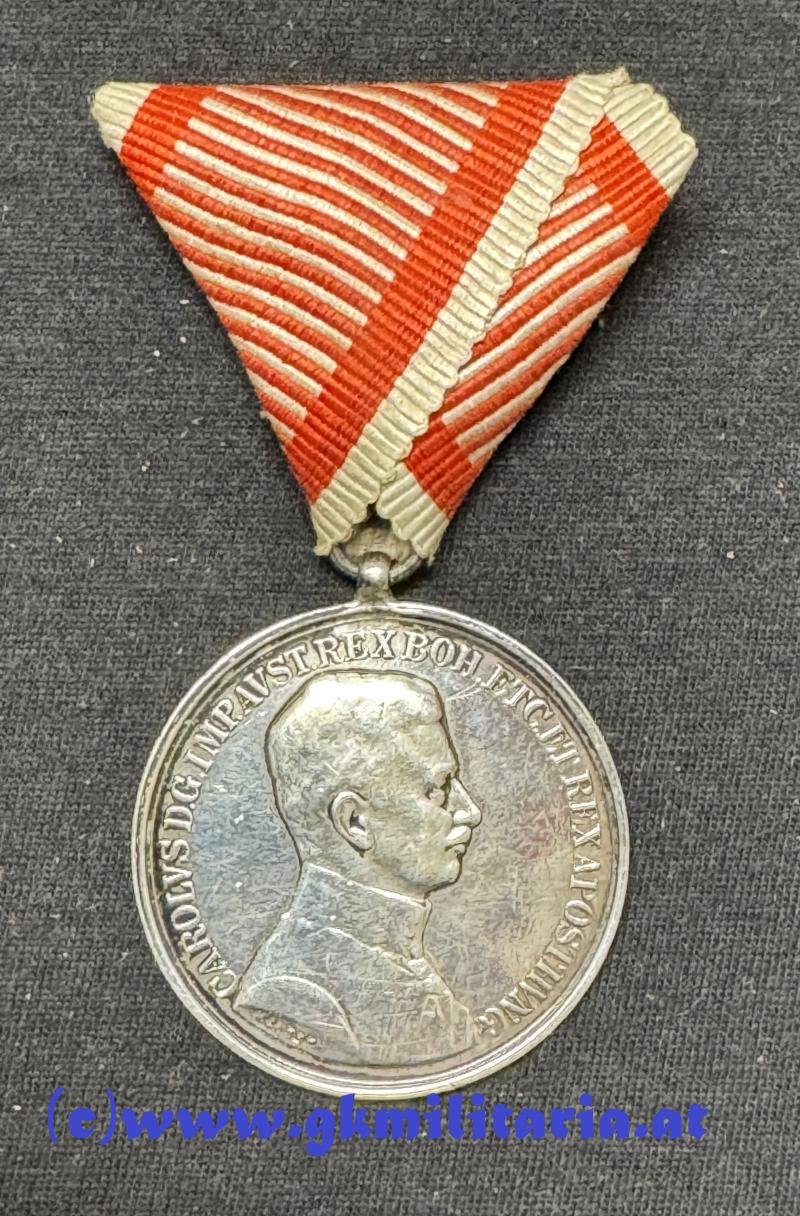 k.u.k. Silberne Tapferkeitsmedaille 1. Klasse Kaiser Karl I. !! — image 2