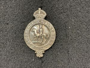 Indian Army Sam Browns Cavalry, 12th Frontier Force cap badge