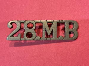 28M.B Indian Army 28th Mountain Battery shoulder title