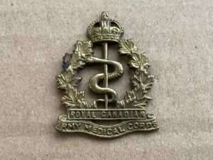 WW2 Royal Canadian Army Medical Corps collar badge