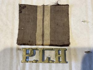 Indian Army Punjab Light Horse title & slouch hat badge