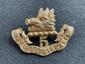 5th Royal Scots of Canada Glengarrry badge 1900-04