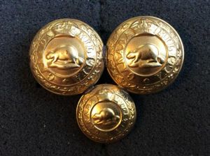 Post 1902 CANADA MILITIA Button Sweetheart