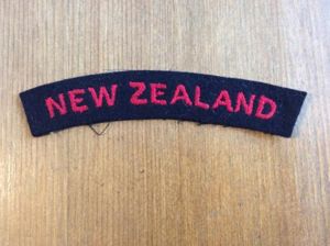 NEW ZEALAND Naval/ Marines? Cloth Shoulder title
