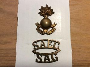 WW2 Brass S.A.E.C ( South African Engineer Corps) Title & …