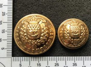 French GARDE REPUBLICAINE Gilt Buttons