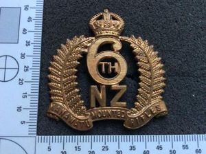 WW1 6th New Zealand Mounted Rifles Cap badge