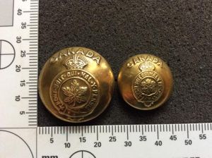 WW2 Canadian General Service Buttons By United Carr