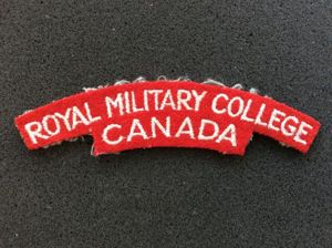 ROYAL MILITARY COLLEGE CANADA Shoulder Title