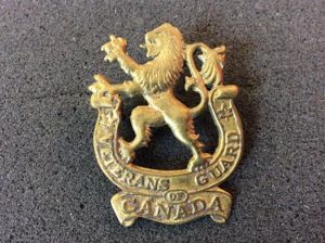 WW2 Veterans Guard Of Canada Cap badge