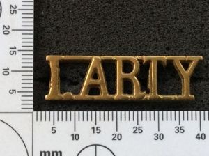 WW2 I.ARTY ( Indian Artillery) Shoulder Title, small version