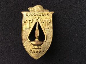 WW2 Canadian Technical Training Corps Cap badge