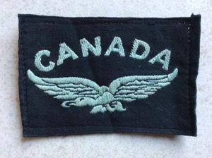 WW2 RCAF CANADA silk Shoulder Title