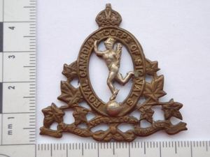 WW11 Royal Canadian Corps of Signals Cap Badge