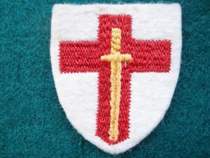 WW2 1st Army Wool Formation Sign