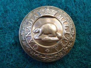 Canada Militia Large Brass Button