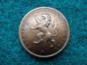 Bataillon D'Aministration Dished Back Brass Button