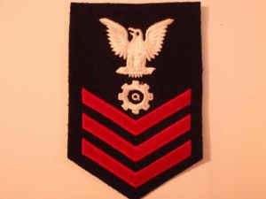 U.S Navy P.O 1st Class Sleeve Badge