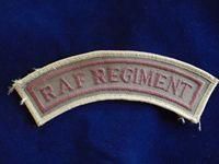 Desert Pattern RAF Regiment Shoulder Title
