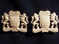 Westminster Dragoons Brushed Silver Officers Collars