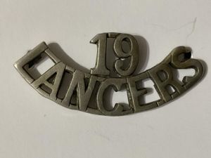 Indian Army 19th Lancers (Fanes Horse) shoulder title