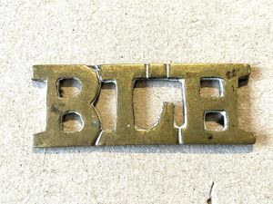 Bihar Light Horse (BLH) 1884-1947 shoulder title