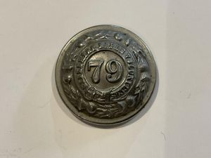 79th Fifeshire Rifle volunteers button .