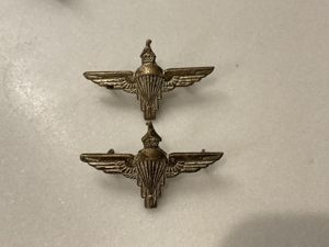 Zimbabwe Parachute Regiment collar badges