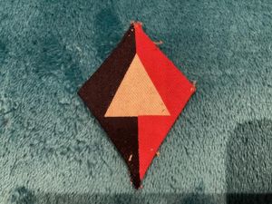 WW2 Ist Infantry Division, Royal Artillery printed formation sign.