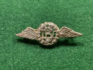 Anodised RAF dental branch officers collar badge