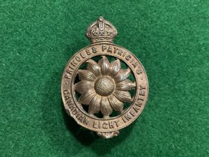 WW1 Pricess Patricias Canadian Light Infantry P.P.C.L.I cap badge
